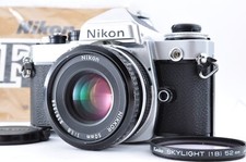 Nikon FE Silver SLR Film Camera Body Ai-s Nikkor 50mm f/1.8 From Japan 413004
