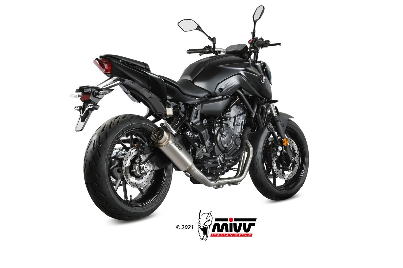 Mivv Scarico Completo per  YAMAHA MT-07 / FZ-07 2021 > 2022 GPpro TITANIUM HIGH