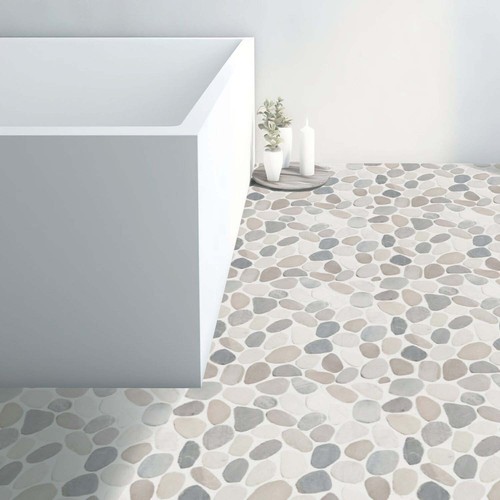 Mix Blend Sliced Pebble Mosaic Wall & Floor Tile ($10.16/SqFt) - Picture 5 of 10
