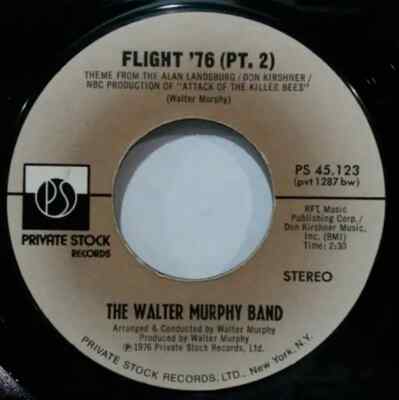 Walter Murphy Flight 76 / Flight 76 (Pt. 2) Vinyl Single 7inch Private Stoc