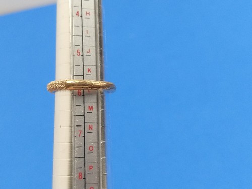 Swarovski Kristall goldfarben Eternity Band Ring Größe 5,75 - Bild 6 von 6