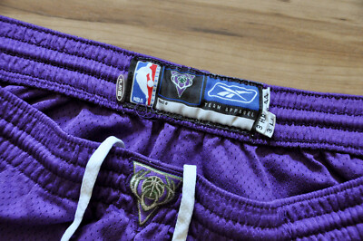 Milwaukee Bucks Reebok Shorts Team Issue Game Purple Sewn NBA Men