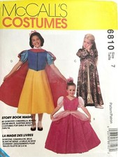 McCall's Children's Storybook Costumes Pattern 6810 Size 7 UNCUT