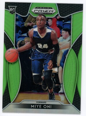 2019-20 Panini Prizm Draft Miye Oni Lime Green Prizm Rookie RC #60 #/125 Yale