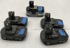 FOR PARTS lot Of 5 Ryobi 18V Li-Ion Batteries 1.5/2/3AH
