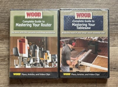NEW SEALED Wood Magazine Complete Guide To Mastering Router & Tablesaw DVD Set