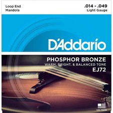 D'Addario EJ72 Phosphor Bronze Light Mandola Strings 14-49