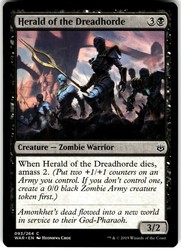 Herald of the Dreadhorde 093/264 War of the Spark Common MTG