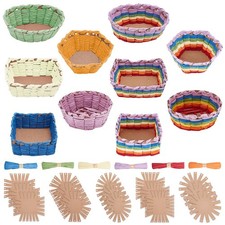 15 Set Basket Weaving Kit Beginners Creative Woven Bowl Raffia Art Craft