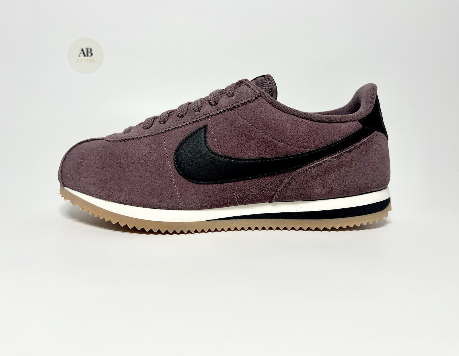 Nike Cortez Vintage OG Brown Leather Suede Black Sail Gum UK Size 8.5 EUR 43