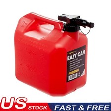 No-Spill 5 Gallon Gas Can Faster Flow Up To 3 GPM Child Resistant