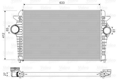 VALEO 818344 Ladeluftkühler LLK für VW SHARAN (7M8, 7M9, 7M6) Turbo Intercooler