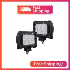Auxtings 4 Inch 18w Led Work Lights Bar Flood Beam Driving Fog Lights Pods For O Auxtings 4 Inch 18w Led Work Lights Bar Flood Beam Driving Fog Lights Pods For O