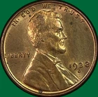 1938-D Lincoln Wheat Cent Brilliant Uncirculated BU Coin #42493