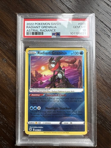 Radiant Greninja graded PSA 10 for sale on eBay