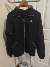 Jordan Essential Statement Windbreaker Warmup jacket Black Sz S MSRP 125