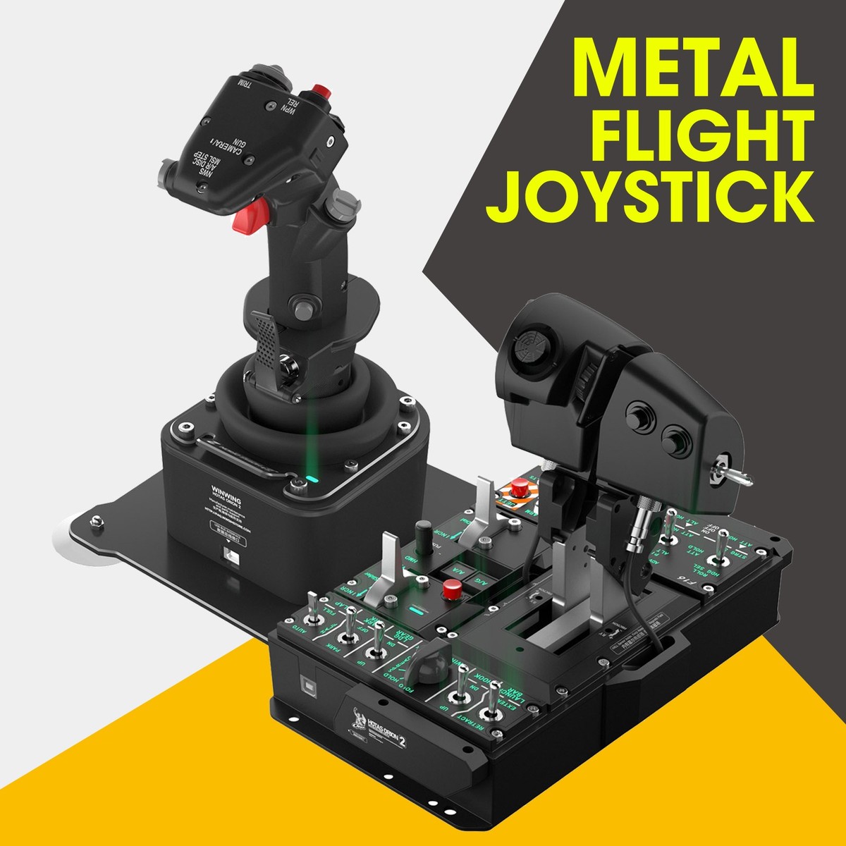 WINWING Orion 2 HOTAS Metal Flight Joystick Flight Stick for