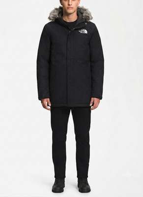THE NORTH FACE Zaneck DRYVENT Fur Hooded Insulated Parka Jacket Men Size S