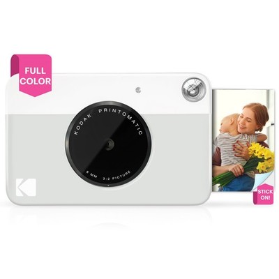 KODAK Printomatic Digital Instant Print Camera, Uses Zink 2x3 Photo Paper, Gray