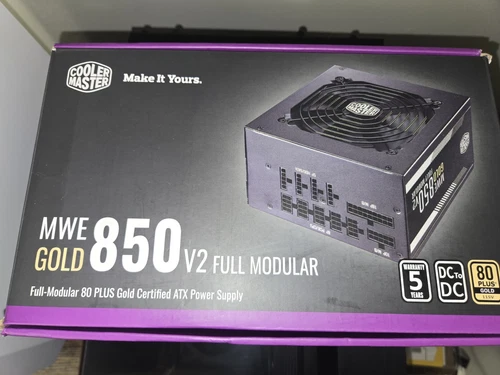 Cooler Master MWE Gold 850 V2 Full Modular Power Supply - 850W, 80 PLU Open Box