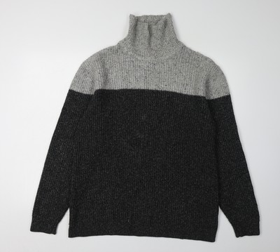 Next Strickpullover Pullover Damen grau hochgeschlossen L