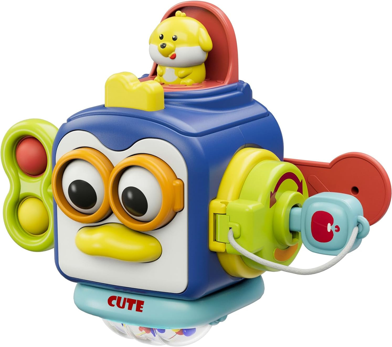 For 1 Year Old, Baby Toys Travel Activities Busy Board Cube,sensory Toys