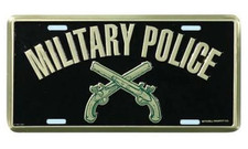 army military police license plate made in usa