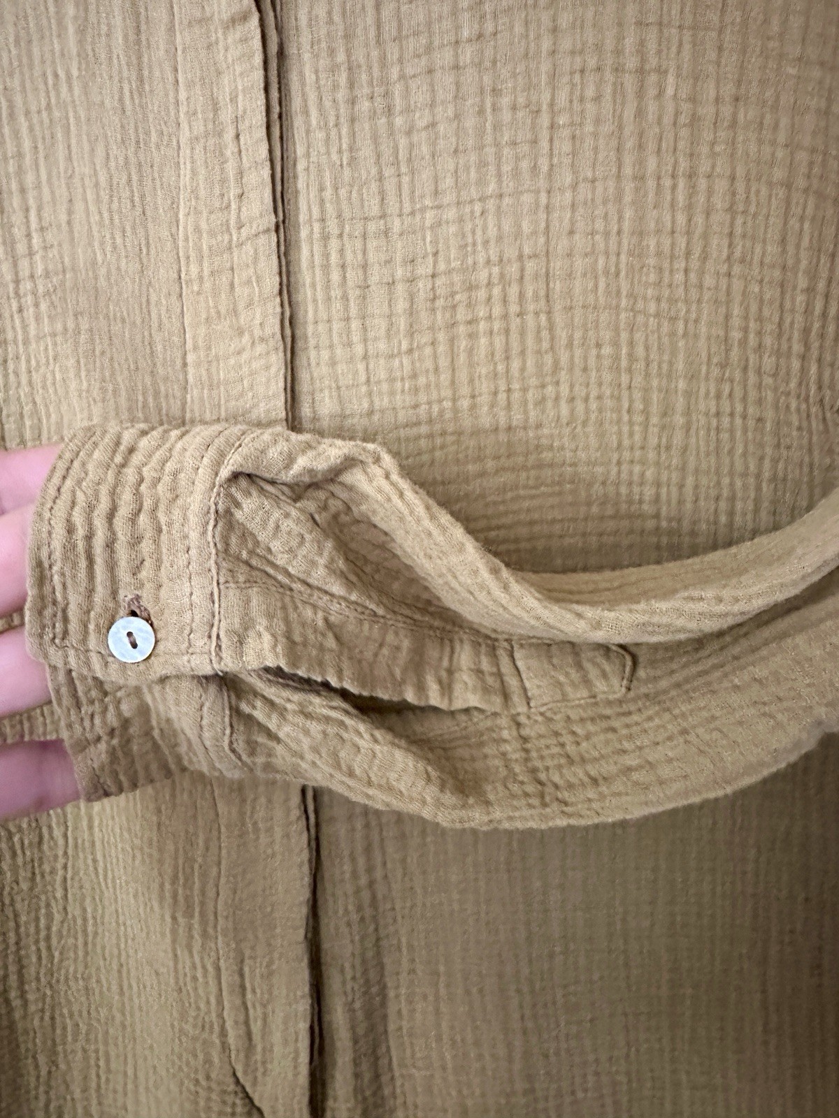 Acacia Kapaa SzS Cotton Gauze Mustard Almond Yell… - image 7