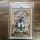 2019 PANINI PRIZM TOM BRADY GOLD LAZER PRIZM PARALLEL #18 PSA 8