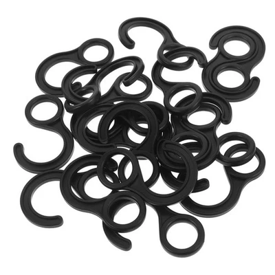 20 PCS Crochets De Tente Camping Plastique D'extérieur Pour Cordon Élastique - Photo 1/4