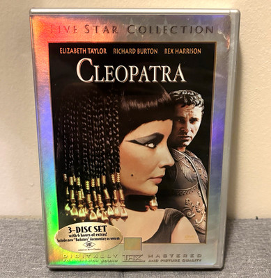 Cleopatra Five Star Collection 3 Disc Set DVD 1963 OOP Elizabeth Taylor (VG)