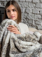 Heated Throw Luxury Faux Fur Electric Blanket Dreamland Relaxwell Deluxe Fallow