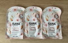 (5,00€/Einheit) Isana Tuchmasken-Set Creamy Almond Hyaluron Mandelöl 3x1 Stück