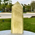3PC 7.41LB Natural Citrine Crystal Obelisk Tower Wand Point Reiki Healing — photo 6