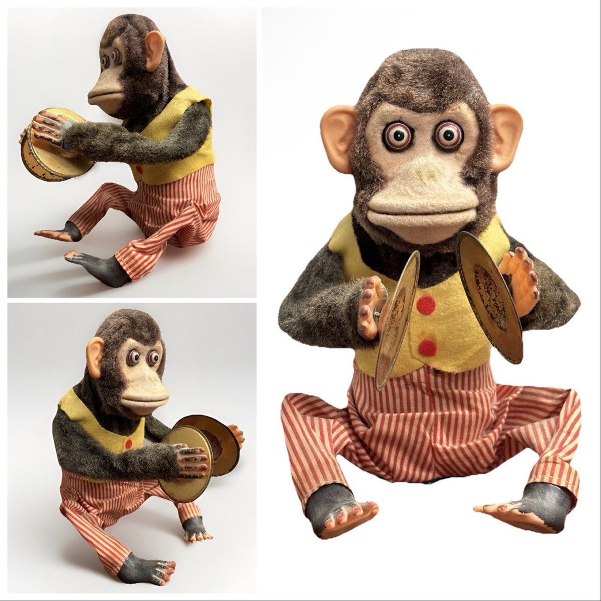 アルプス社　シンバルモンキー　ジョッコー Vintage Musical Jolly Chimp Cymbal Monkey Toy WORKS w Box Made in