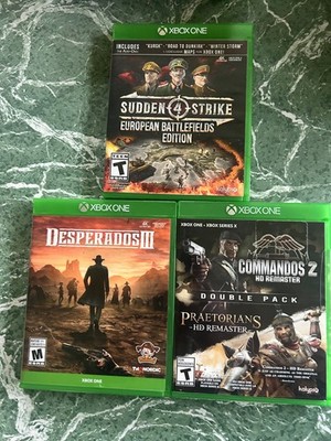 Commandos 2 Double Pack-Desparados 3-Sudden Strike- 3 Xbox one games - Strategy