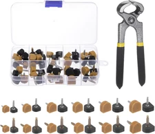 24 Pairs High Heel Replacement Tips 2.4/3.0mm Nail Diameter 6 Size(8-12mm) U ...