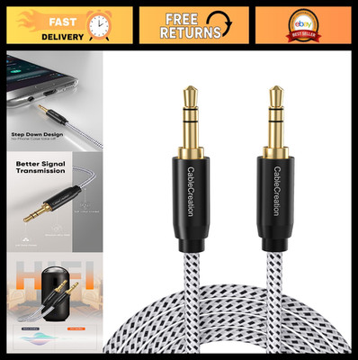 CableCreation 3-Pack 3.5mm Aux Cable 6FT/1.8m, 3.5mm Audio Cable Male to Male