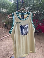 attack on titan captain levi basketball jersey box lunch size small