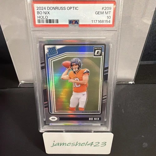 2024 Panini Donruss Optic - Rated Rookie Bo Nix #209 Holo Prizm (RC)