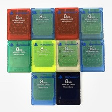 Carte mémoire SONY PlayStation 2 MAGICGATE 8 Mo lot de 10 en l'état 1024 UT
