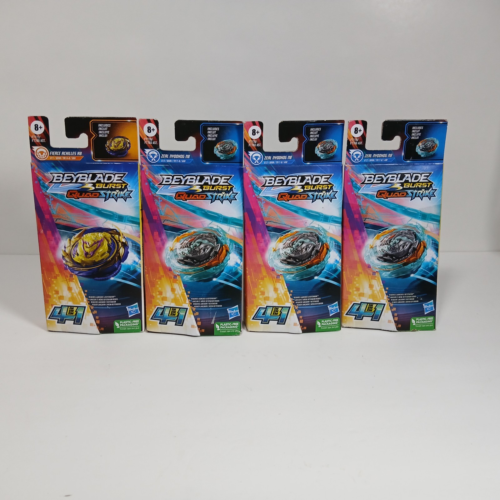 4 Beyblades 4 en 1 Burst Quadstrike Nuevo Precintado