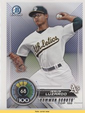 2018 Bowman Topps.com Online Exclusive 5x7 Wall Art 19/49 Jesus Luzardo READ 7l6
