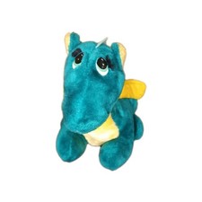 Vintage 1987 Dakin Fun Farm 16" Green Puff The Magic Dragon Plush Toy