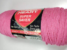 Red Heart Super Saver Yarn-Light Raspberry-364 Yards-100 Acrylic