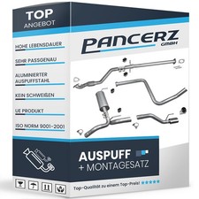 Auspuff +Rohr Vorne für OPEL ZAFIRA TOURER C 2.0 CDTi mit Chrom Endrohr