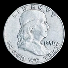 1958-D Franklin Silver Half Dollar