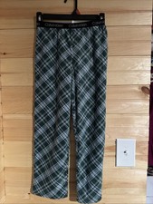 Calvin Klein Boys M 7/8 Light Green Plaid pajama