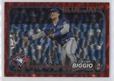 2024 Topps Series 1 Red Crackle Foil 54/199 Cavan Biggio #47 1u6