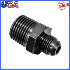 Aluminum 6 AN AN6 Male Flare to 1/2" NPT Size Pipe Fitting Adapter Straight.